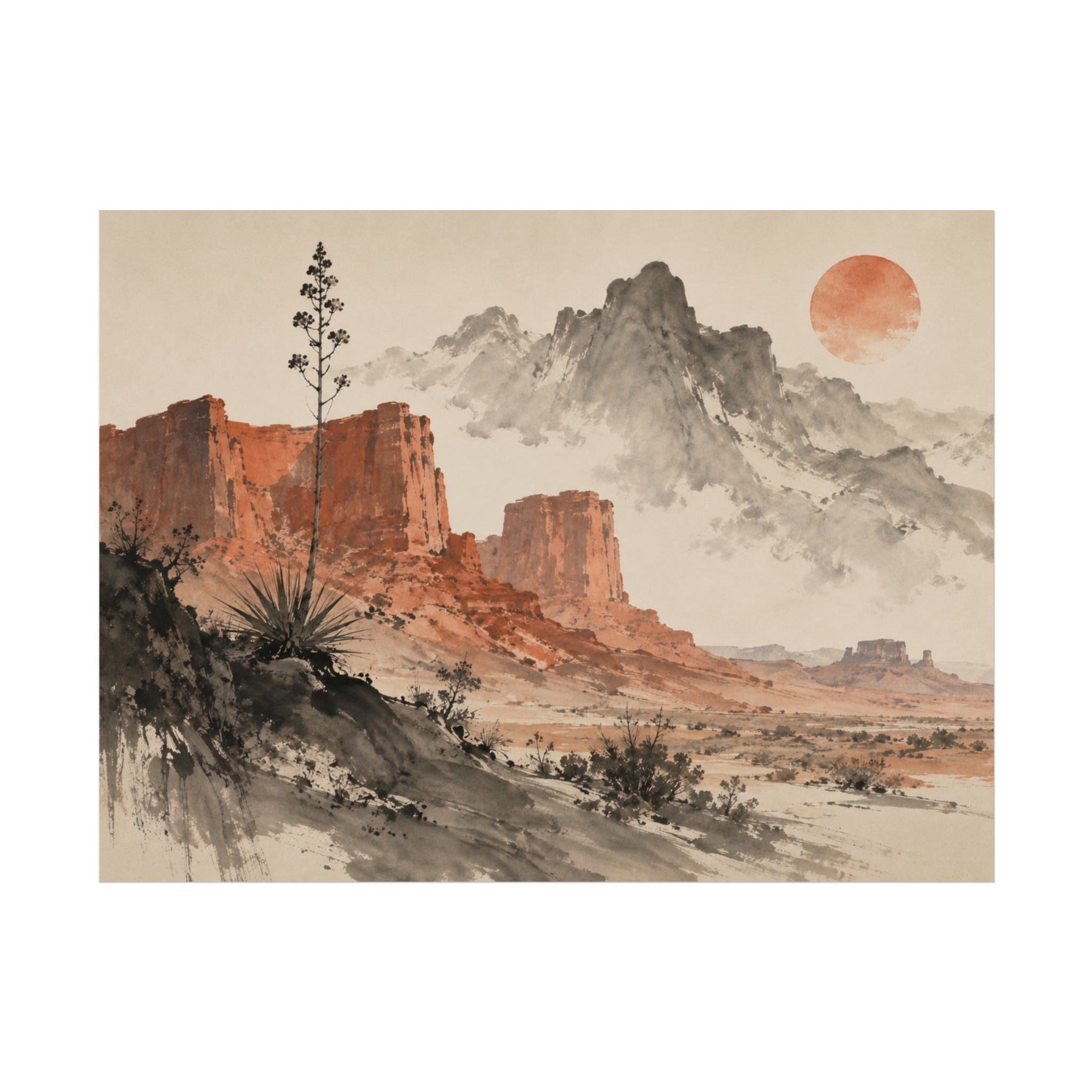 Desert Mesas, Misty Mountains